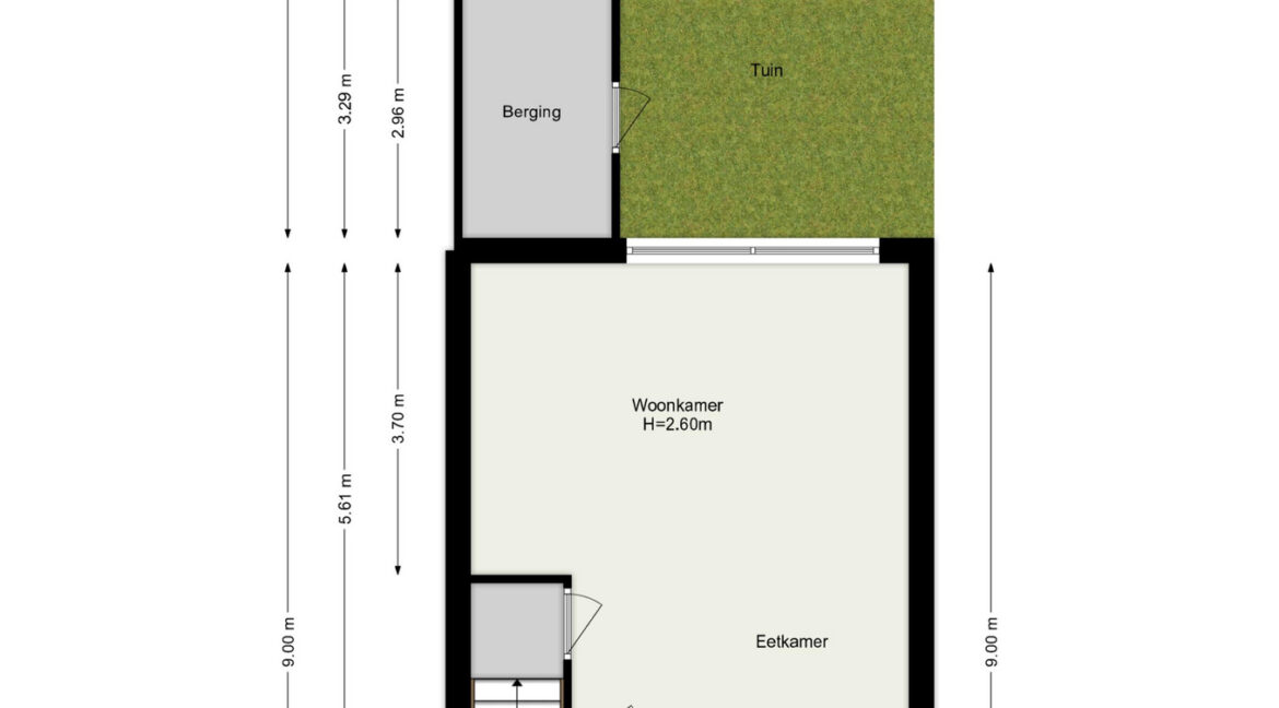 Wisselspoor 107 begane grond tuin