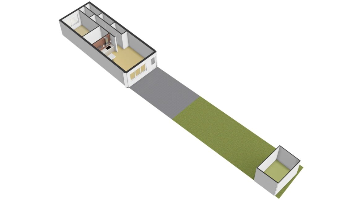 begane grond + tuin 3d